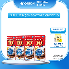 Lốc 4 hộp Sữa ORION Lúa Mạch Sô-cô-la Choco IQ 180ML