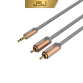 Mua Dây Tín Hiệu Loại Tốt 3.5 Ra 2 Đầu Bông Sen ( AV ) JSJ-3322 Hàng Chính Hãng