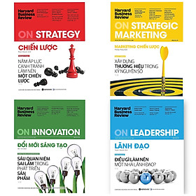 Combo 4 Cuốn HBR : HBR On Innovation - Đổi Mới Sáng Tạo + HBR On Strategy - Chiến Lược + HBR On Strategic Marketing - Marketing Chiến Lược + HBR On Leadership - Lãnh Đạo + Móc Khóa Theo Bookset 