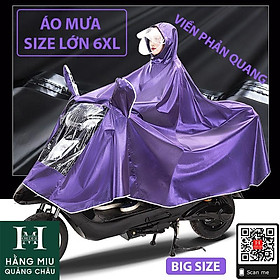 Áo Mưa 1 Đầu/2 Đầu Loại Lớn Bigsize 6XL Vải Dù + PVC Dày Cao Cấp 2022