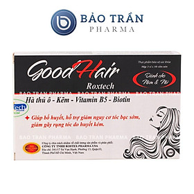 Viên uống mọc tóc GoodHair bổ sung hà thủ ô, biotin, hỗ trợ giảm rụng tóc