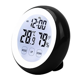 Đồng hồ báo thức, đo nhiệt độ, độ ẩm để bàn hoặc treo tường V2