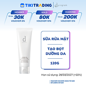 SỮA RỬA MẶT D PROGRAM TẠO BỌT DƯỠNG DA 120G