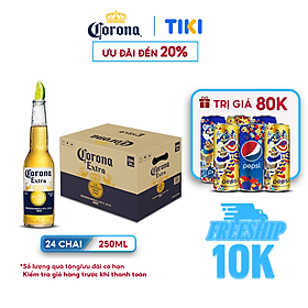 Bia Corona Extra Nhập Khẩu Thùng 24 Chai 250mlchai