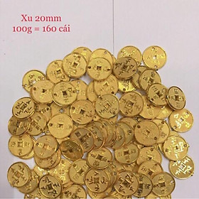 100gr xu nhựa mai vàng size 2cm