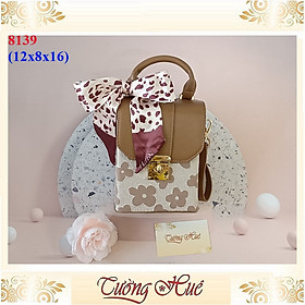 Túi Hộp Đeo Chéo Mini Dáng Đứng Họa Tiết Khóa Xoay – Hàng Quảng Châu