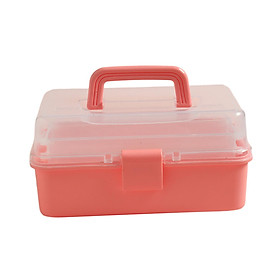 Portable Storage Box 2 Layer Hair Accessories Box Multipurpose Organizer Box