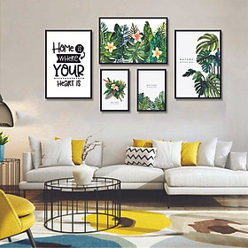 Mua Tranh treo tường  tranh canvas TB15 bộ 5 tấm