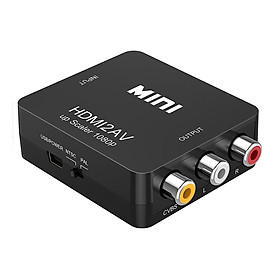 HDMI to AV Adapter HD Video Converter Box HDMI to RCA AV/CVSB L/R Video 1080P HDMI2AV Support NTSC PAL