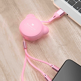 Mua Cáp sạc đa năng cuộn rút 3 trong 1 phiên bản 2020  cáp sạc 3 chấu Android  iPhone  TypeC  hàng nhập khẩu