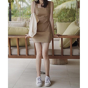 Đầm 2 dây chun sau siêu hot - Váy hai dây dáng ôm mẫu mới 2021