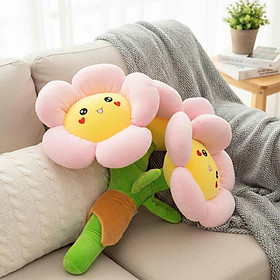 Gấu Bông Hoa Mặt Cười Hoa Nhồi Bông Xinh Xắn Quà Tặng Dễ Thương - Hồng phấn