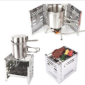 Mua Bếp Nướng than BBQ mini cắm trại xếp gọn  FOLDING FIRE PLATE