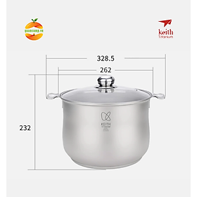 Mua Nồi siêu nhẹ Titanium Keith Ti8302 - 7500ml  Hàng chính hãng 