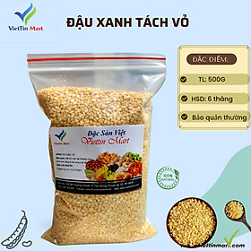 Đậu Xanh Đã Bóc Vỏ Viettin Mart 1Kg