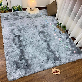 Mua Thảm Lông loang Trải Sàn Lông Mịn - Dầy Hàng Đẹp 2020 ( Kích Thước 1m2 x 1m6 - Mặt Sau Chồng trơn trượt)