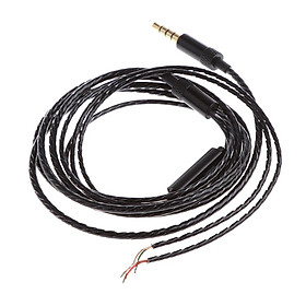3.5mm DIY Earphone Audio Cable with Mic Headphone Repair Wire For Cell Phone