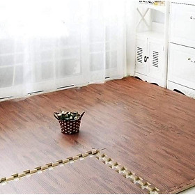 Mua CỐP 4 TẤM XỐP GHÉP SÀN VÂN GỖ KT 60X60CM