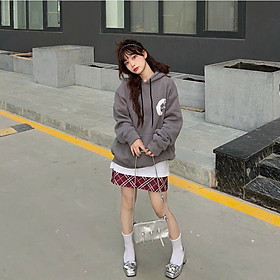 Áo khoác hoodie in NỔI CLAIM nỉ bông dày dặn Basic 3 màu phối form rộng unisex nam nữ