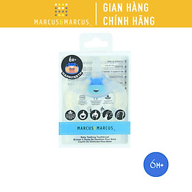 Bàn chải đánh răng kiêm gặm nướu silicon cho bé Marcus & Marcus, từ 6 tháng - Lucas