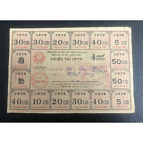 Mua Chế độ tem phiếu bao cấp  1 tờ phiếu vải thành phố Hồ Chí Minh 1979 màu hồng