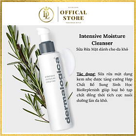 Sữa rửa mặt dưỡng ẩm chuyên sâu đem lại sự mịn màng cho mọi làn da Dermalogica Intensive Moisture Cleanser