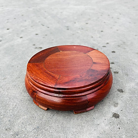 Đôn gỗ hương tròn kê tượng chắc chắn bền bỉ đường kính 10cm
