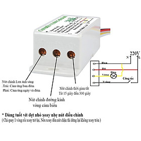 Mua CẢM BIẾN BẬT ĐÈN RADAR VI SÓNG XUYÊN VẬT CẢN