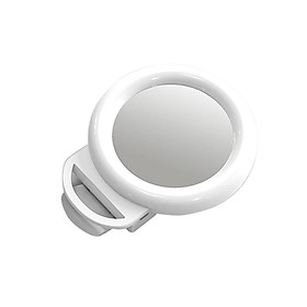 Vòng đèn LED RGB mini tích hợp pin có thể sạc lại kèm gương hỗ trợ chụp ảnh/quay video
