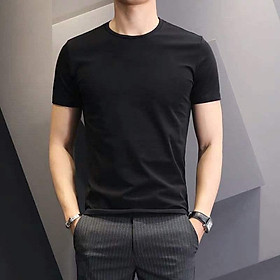 Áo thun nam ngắn tay cổ tròn chất vải cotton 100% chuẩn thiết kế hàn quốc, cực tôn dáng, lịch sự, trẻ trung(ACT)