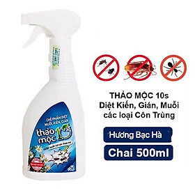 Bình xịt diệt côn trùng Muỗi Kiến Gián Mối Mọt Sinh Học 100% THẢO MỘC 10S