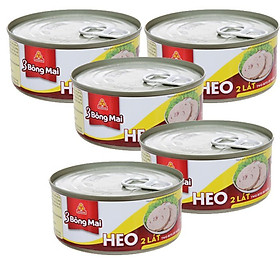 Combo 5 hộp Heo 2 Lát 3 Bông Mai Vissan (150g)