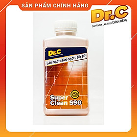 Làm sạch sàn gạch, thiết bị men sứ Dr.C CHÍNH HÃNG - Super Clean S90 Tẩy Xi Măng, Vôi Vữa Trên Bề Mặt Sàn Gạch