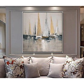 Mua TRANH CANVAS SƠN DẦU - THUYỀN BUỒM TRANG TRÍ TREO TƯỜNG