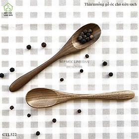 Thìa Cafe Mini (13cm) Gỗ Óc Chó Nhập Khẩu Mỹ, Thìa Xuất Nhật [CTL522]