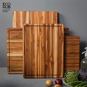 Mua Thớt gỗ Teak ECOHUB (Thái  Chặt  Trang trí món ăn)  Phong cách Âu  Cứng hơn gỗ Nghiến