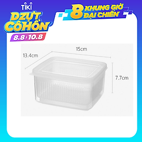 Hộp nhựa đựng thực phẩm 2 lớp Nhật Bản