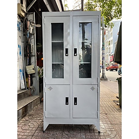 Mua Tủ hồ sơ văn phòng có kính giá cực rẻ 1m8x90cm Đại Thành