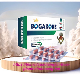 Viên uống bổ gan Bogakore  Kingphar, hộp 30v
