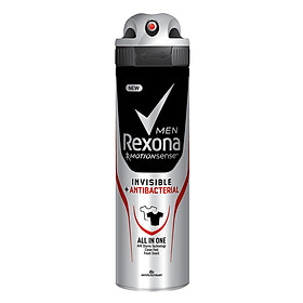 Xịt Khử Mùi Dành cho Nam Rexona Invisible Antibacterial (150ml)
