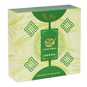Bộ trà Ô long Năm Bông Mai xanh Long Đỉnh (hộp 600 gram)