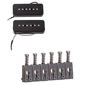 Guitar Pickup Humbuckers Guitar Bridge Saddle for Electric Guitar Replacement