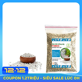 Đá pumice (đá bọt núi lửa)-Trồng bon sai và cây cảnh, xương rồng-size 3-5mm (Túi 500G)
