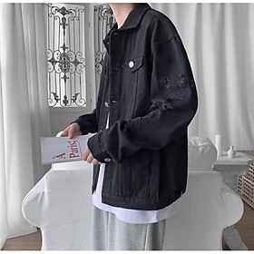 Áo khoác jeans Demin nam đen loại hàng cao cấp sumisu shop