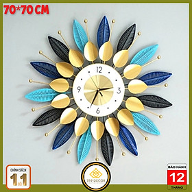Đồng hồ trang trí nhà cửa hình hoa tròn xòe DH257