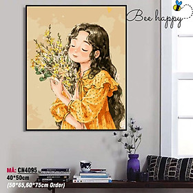 Mua Tranh Sơn Dầu Số Hóa Em Bé Đáng Yêu Sondausohoavn Tranh Số Hóa Mã Tranh N028