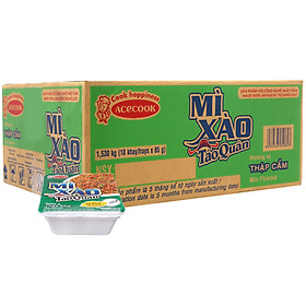 Thùng mì xào Táo Quân 18 khay vị Thập cẩm