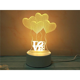 Mua Đèn ngủ 3D với 3 chế độ sáng  đèn trang trí  quà tặng sinh nhật  quà tặng bạn gái  quà tặng cu