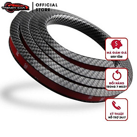 Cuộn Bảo Vệ Cua Lốp Vân Cacbon Chống Trầy Xuốc Cao Cấp - Rộng 3.8 cm dài 1.5m