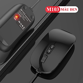 Mua Chuột có dây M103 kết nối bằng cổng USB với 3 mức độ DPI phù hợp để làm việc  chơi game